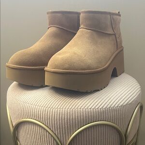 UGG Women's Brown Platform Boots